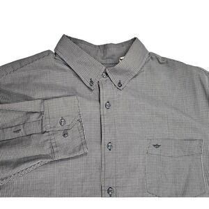 Dockers Mens XL‎ Classic Fit Checkered Long Sleeve Button Down Shirt